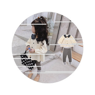 2026新款女童套装女宝宝洋气1春秋2两件套时髦3岁儿童裤子潮5春装