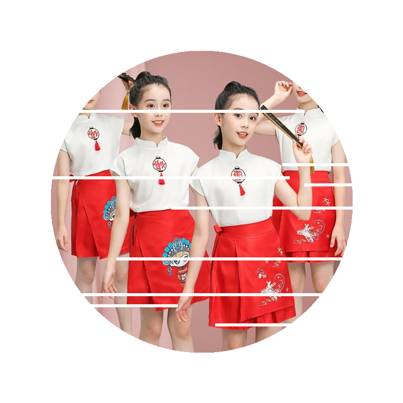 2025新款儿童汉服女童套装中国风套裙大童超仙唐装夏季两件套夏装