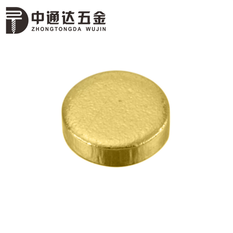 SMT贴片铜触点镀金铜弹片圆方形电池正负导电焊接锡编带铜块现货