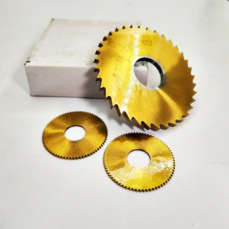 镀钛含钴锯片铣刀/切口铣刀/不锈钢锯片铣刀60*0.5 63 75*7mm