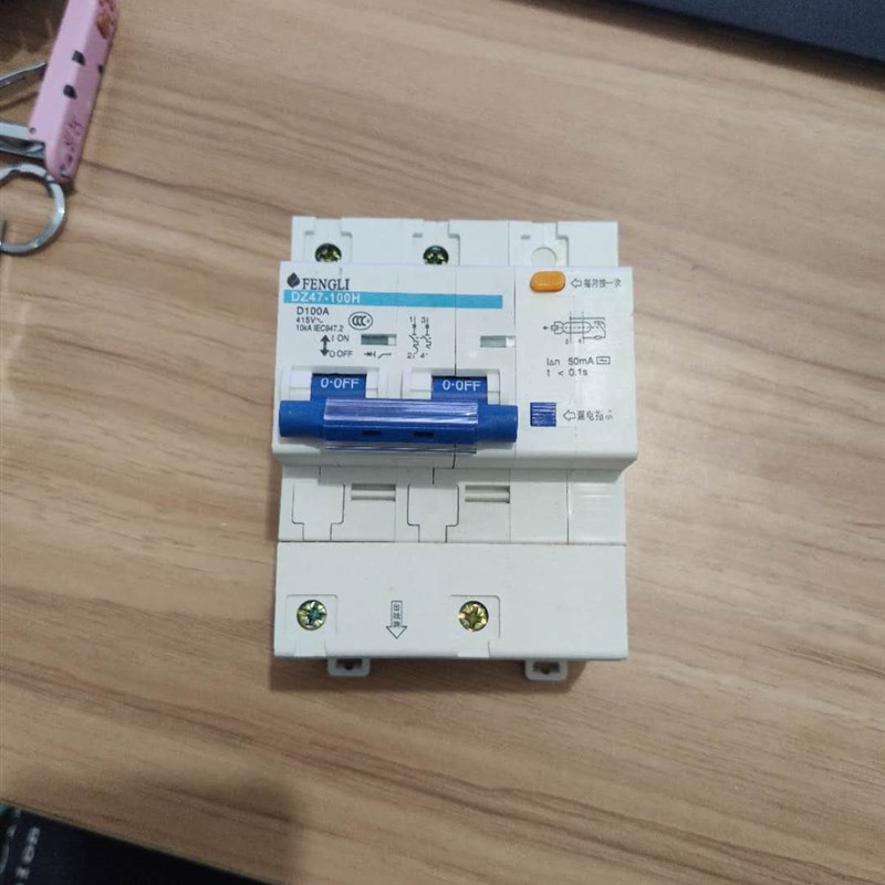 库存家用漏电25A断路器总开关防1vP+NDZ47LE-63 63A小型2P保护器4