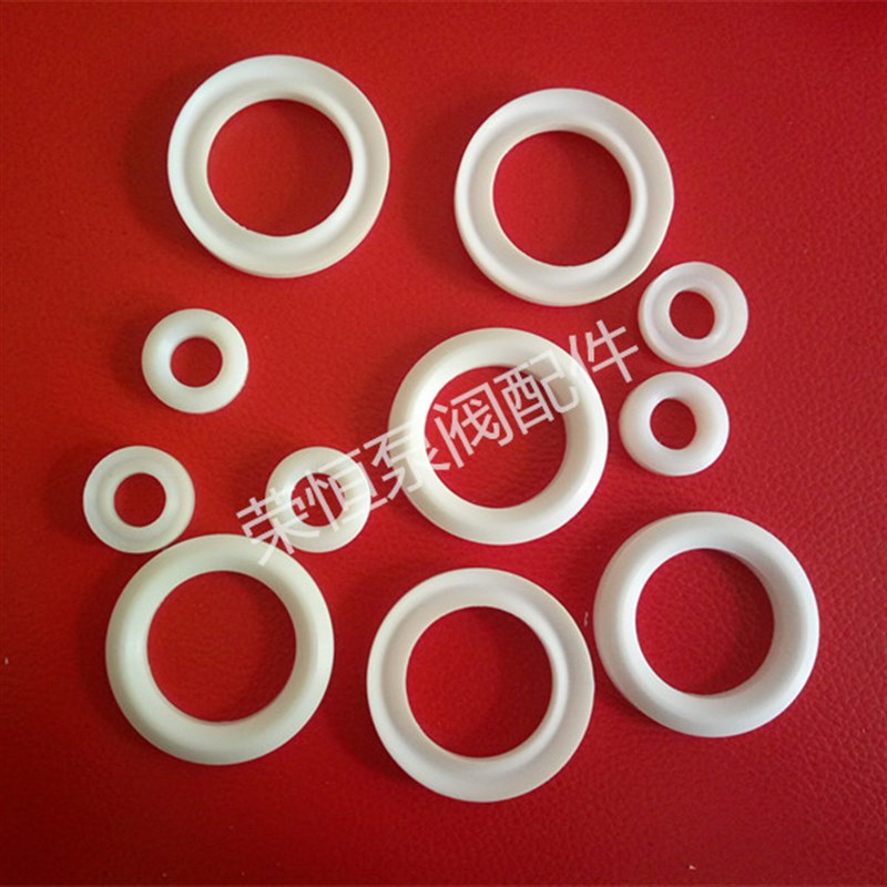 聚四氟乙烯V型垫 F4阀门填料铁氟龙机械密封环PTFE白色塑料王垫圈