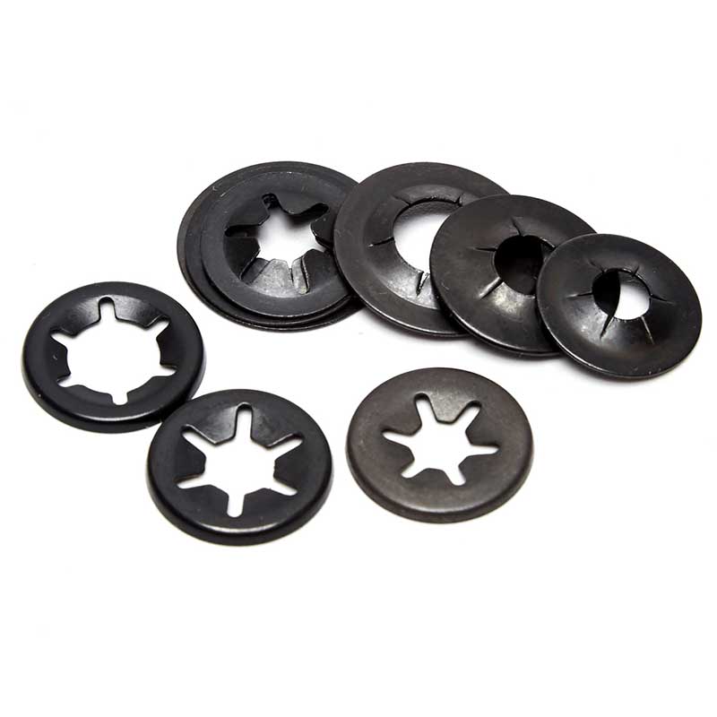 65锰钢轴承夹挡圈梅花挡圈梅花垫圈梅花锯齿锁紧垫片3/4/5/6/8/12