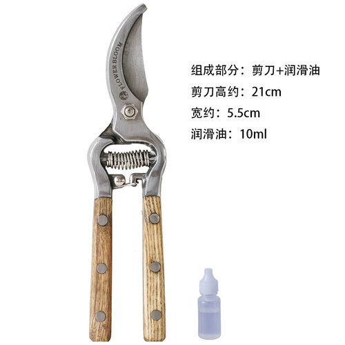 园艺剪园林修枝剪刀花木果树粗枝修剪枝条剪花枝修花剪复古修枝剪