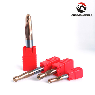 吉恩K55度钨钢铣刀硬质合金CNC加工中心数控2刃球头刀具球刀锣刀