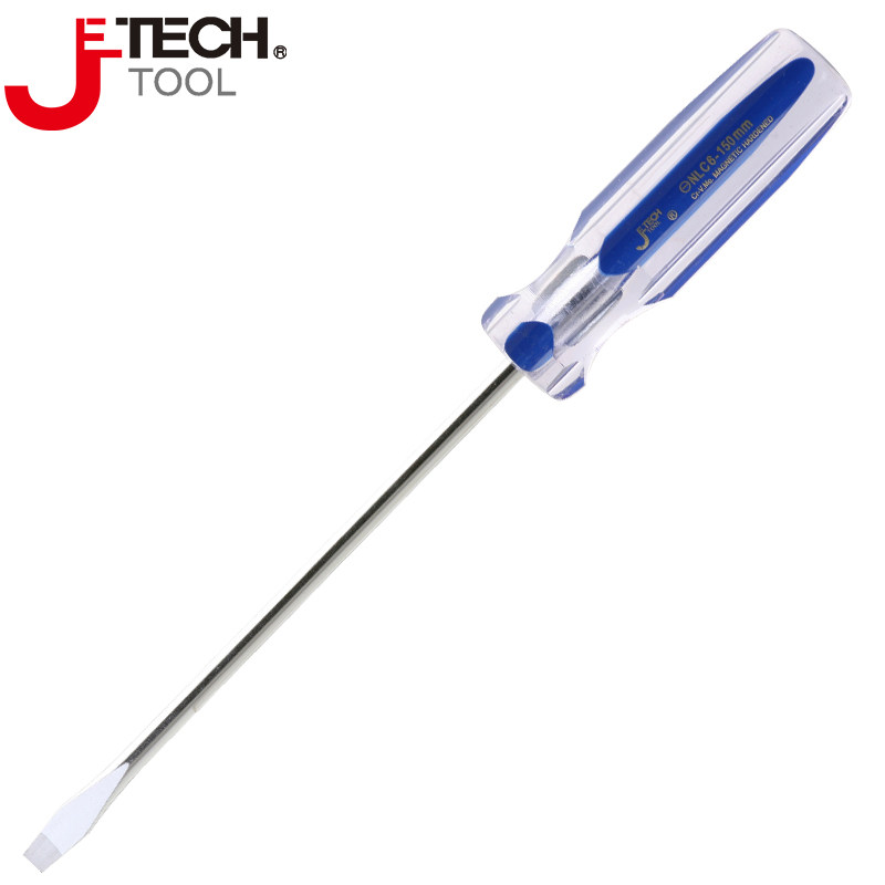 捷科工具螺丝刀一字起子小改锥长杆两用螺丝批家用超大手柄NLC