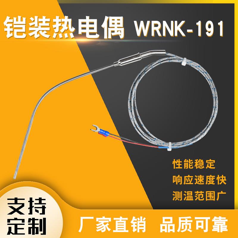 K型铠装热电偶 WRNK-191 E型J型热电偶 探针热电偶 温度传感器