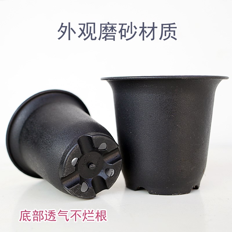 日式加厚树脂矮胖多肉钵磨砂高腰万象花盆玉露盆阳台绿植园艺盆栽