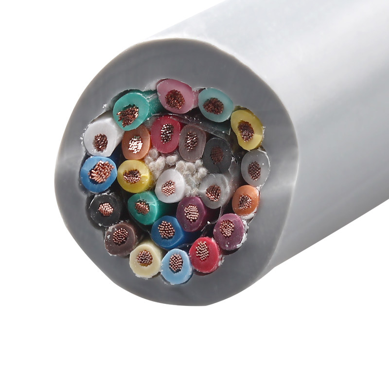 国标高柔性电缆拖链电缆数控TRVV19芯1F8芯*0.3/0.5平方雕刻机防