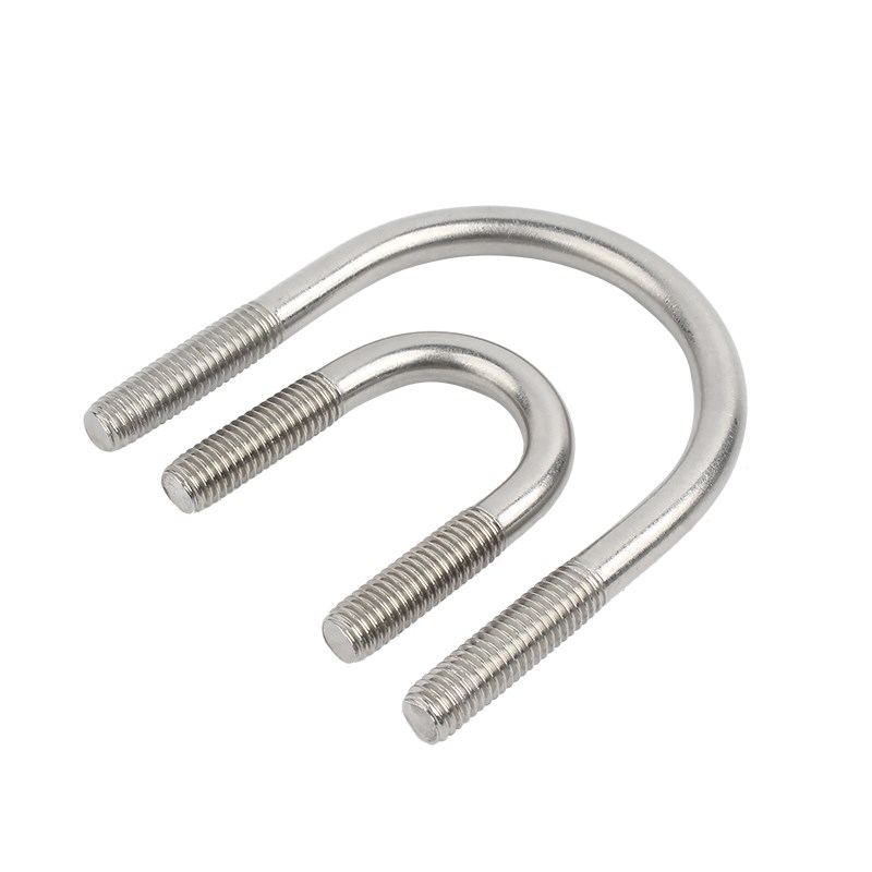 316不锈钢U形螺丝U型螺栓管卡扣管夹骑马卡管喉箍加长M6M8M10M12