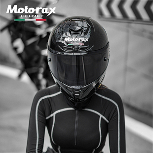 MOTORAX摩雷士摩托车骑行头盔男女四季超酷机车个性锦鲤全盔R50S