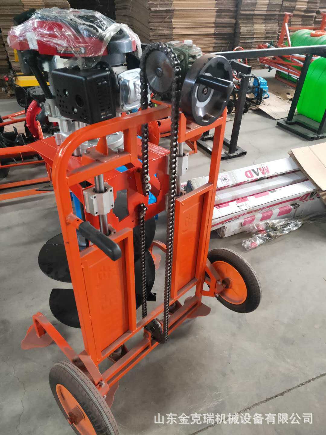 果树施肥打眼机 小型汽油地钻挖坑机 大马力园林植树造林打洞机械