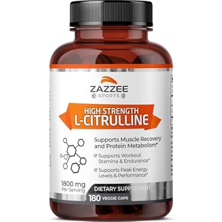 Zazzee High Strength L-Citrulline Malate， 1800 mg per Ser