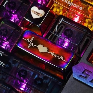 金属个性 键帽808bass炫彩合金艺术送女生礼物外设回车ESC键盘帽