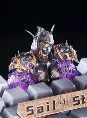 魔兽世界周边原创键帽希尔瓦娜斯风行者个性创意键盘帽艺术礼物