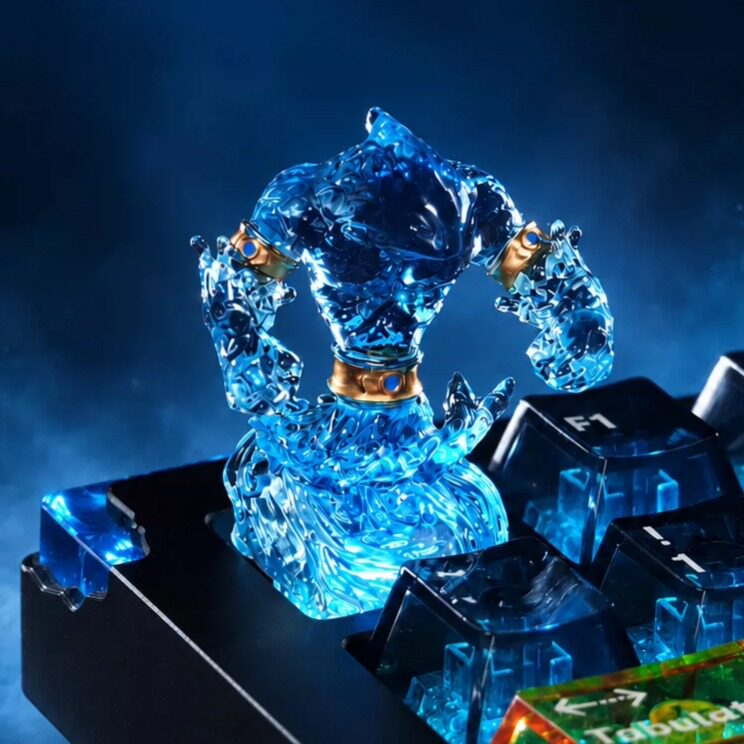 魔兽世界周边个性水元素键帽创意艺术外设单个礼物机械外设键盘帽