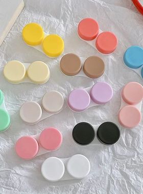 1 p?s lentes de contato l + r casos suporte de armazenamento