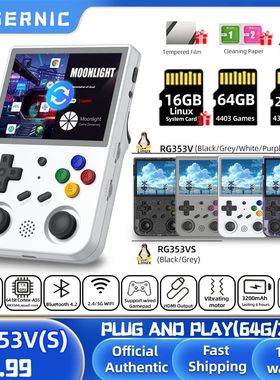 ANBERNIC-consola de juegos Retro RG353V RG353VS, emulador po