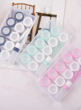 5 pares caso de lentes de contato caixa de lentes de contato