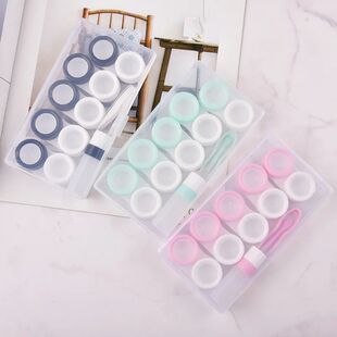 5 pares caso de lentes de contato caixa de lentes de contato