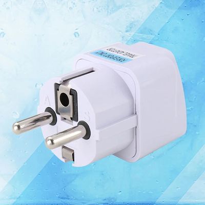 Adaptador de corriente de viaje, convertidor de enchufe euro