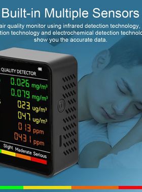 Medidor de CO2 multifuncional 5 en 1 1/6 en 1, probador Digi
