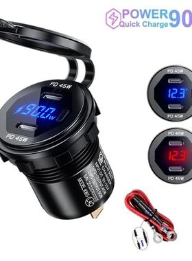 Cargador USB Dual de 90W, adaptador de toma de corriente de