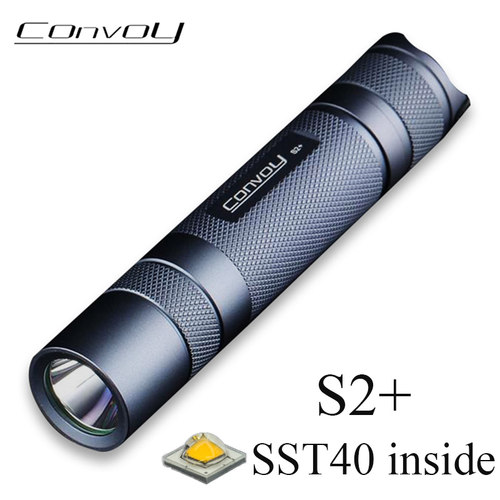 Comboio-led lanterna s2 plus sst40, alta potência, 18650, 1