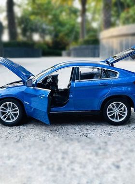 MSZ 1:24 BMW X6 coche azul modelo de coche de juguete para n