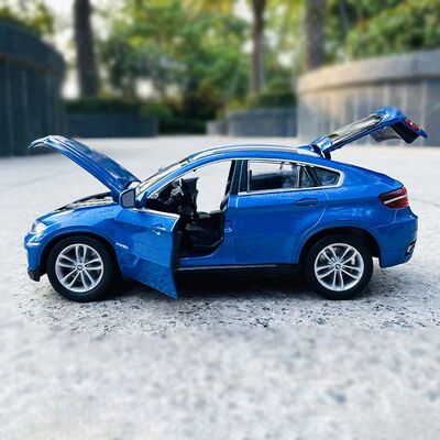 MSZ 1:24 BMW X6 coche azul modelo de coche de juguete para n