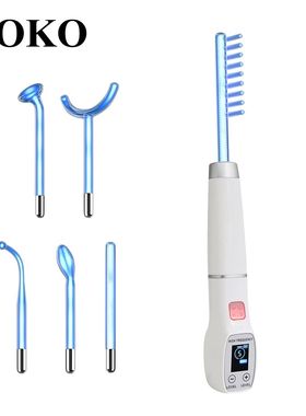 Blue High Frequency Facial Machine Screen Display Neon Elect