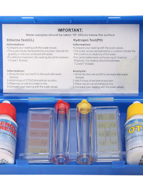 Kit de prueba de calidad de agua, hidroherramienta de PH y c