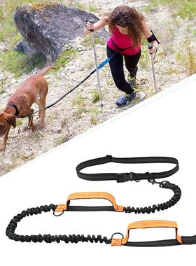 Correa retráctil de manos libres para perro, accesorio para