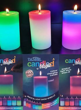 Cor mágica mudando velas de cera luz colorida casa ilumina?
