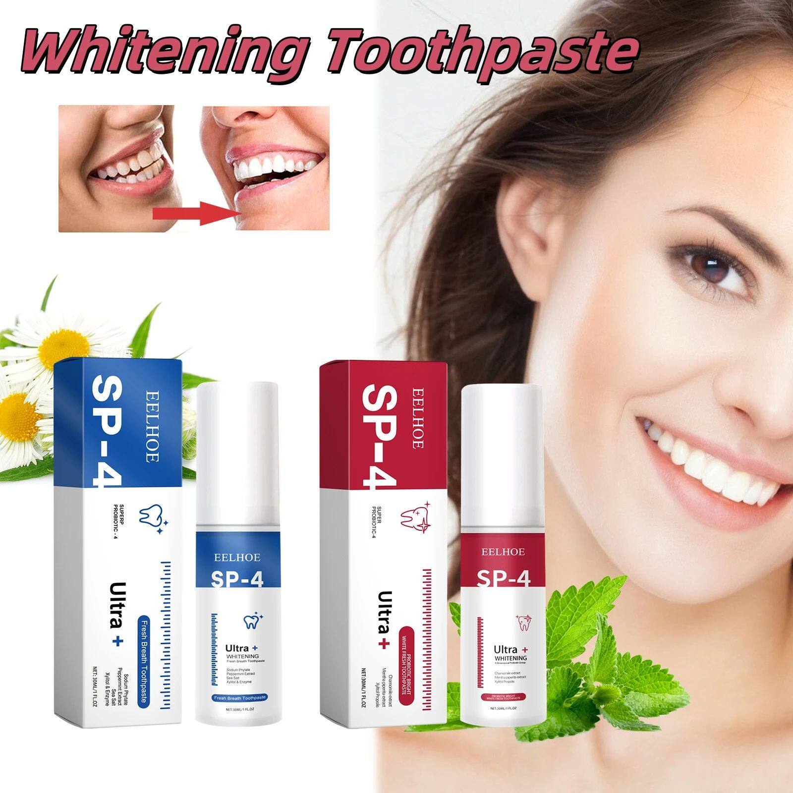 Mint Teeth Whitening Toothpaste, creme dental adulto, melhor - 实物图