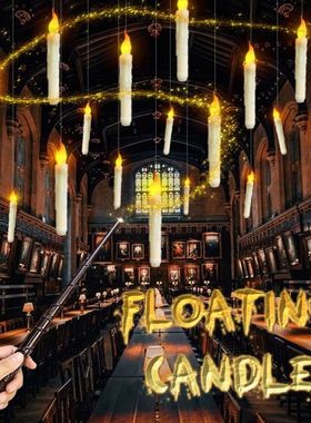 Flickering Flameless Taper velas, velas LED com varinha mág