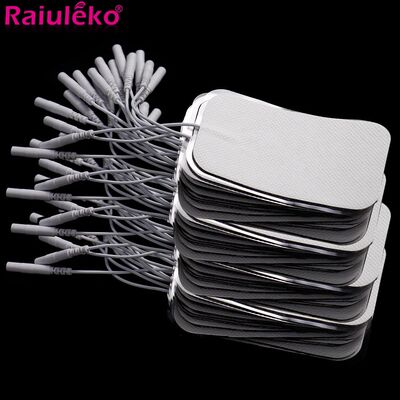 100/20PCS 5x9CM Nerve Stimulator Silicone Gel Electrode Pads