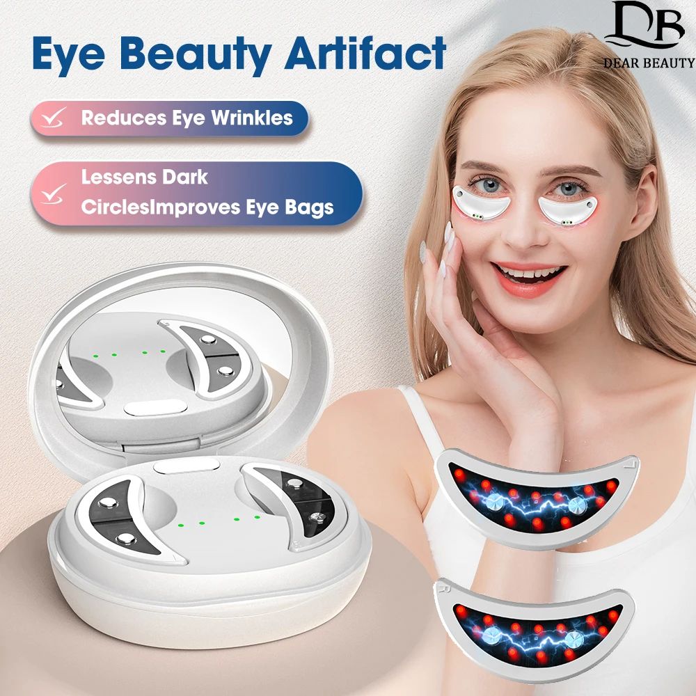 LED Red Light Therapy Eye Massager Micro-current Pulse Eye B