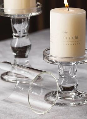 Casti?ais de vidro para casa e decora??o do quarto, casti?al