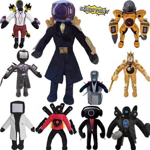 64style Skibidi Toilet Plush Toy Speakerman Plush Toy Soft S