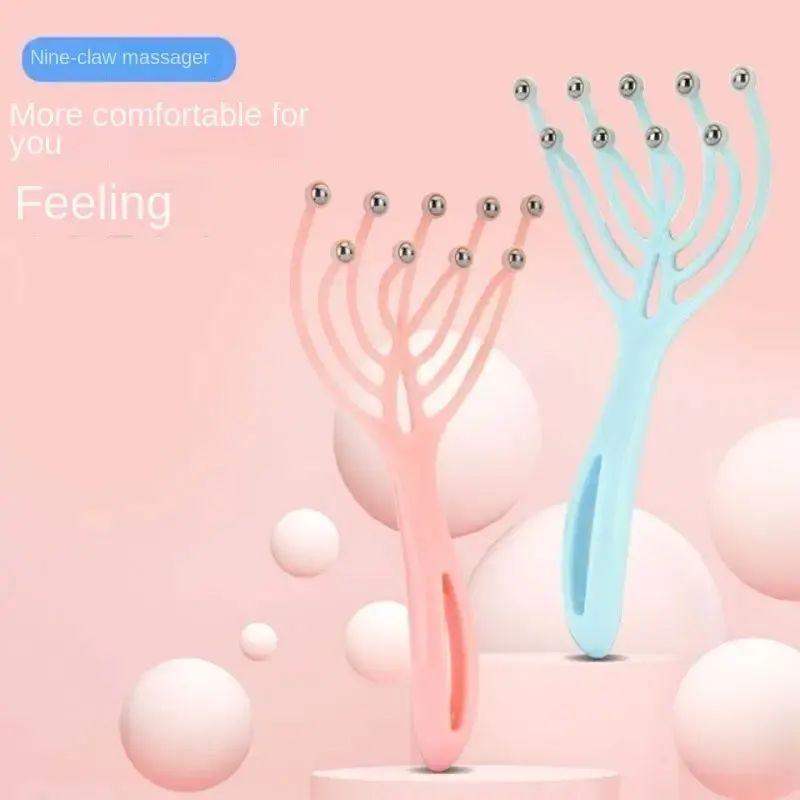 Nove garra Cabe?a Massager, Bola Cabe?a Massagem Garra, Meri