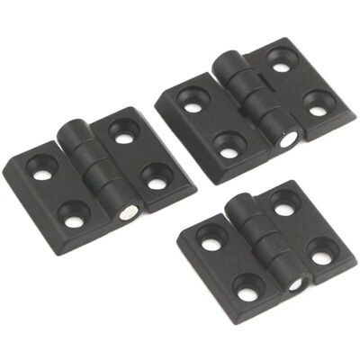 Bisagra negra de aleación de aluminio, 2020/3030/4040, bisa