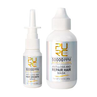PURC Hair Biotina Mask Spray Sets and homens mulheres para