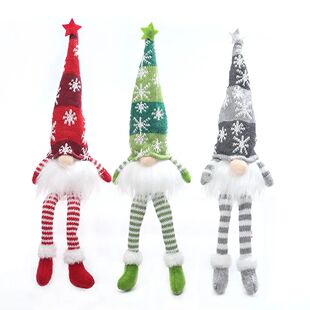 Gnomos de Natal Plush Lights Elf Doll Ornamentos árvore de