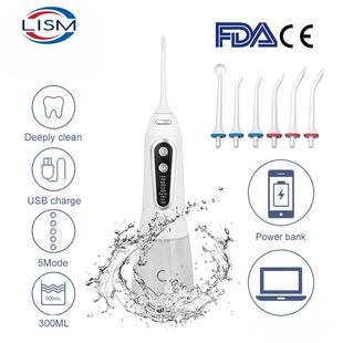 Irrigador Oral USB Recarregável água Flosser Portátil Den