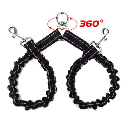 Correa elástica de 2 vías para perro, correa extensible pa