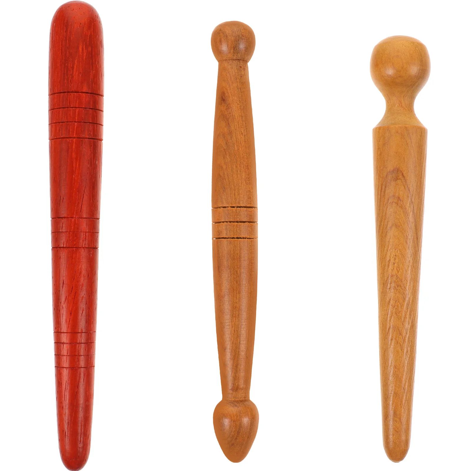 3Pcs Reflexology Foot Sticks Wooden Foot Massage Pen Wood Re