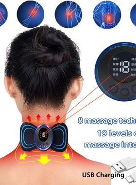 Patch de massagem inteligente para coluna cervical, Ems Inst