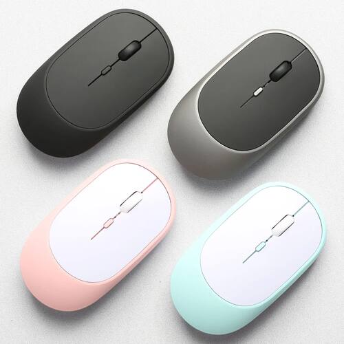 Mouse Recarregável Sem Fio, Modos Duplos, Compatível com B