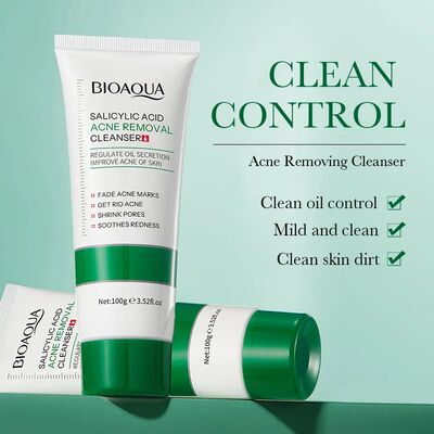 1/2pcs Salicylic Acid Facial Cleanser Acne atment Moisturizi